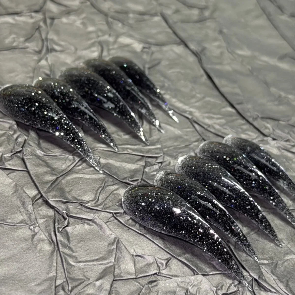 Handmade 10PCS Dragon Shape Claw Press On Nails Thick Reusable Long False Nails Short Acrylic Fake Nail With Glue Nail Supplies