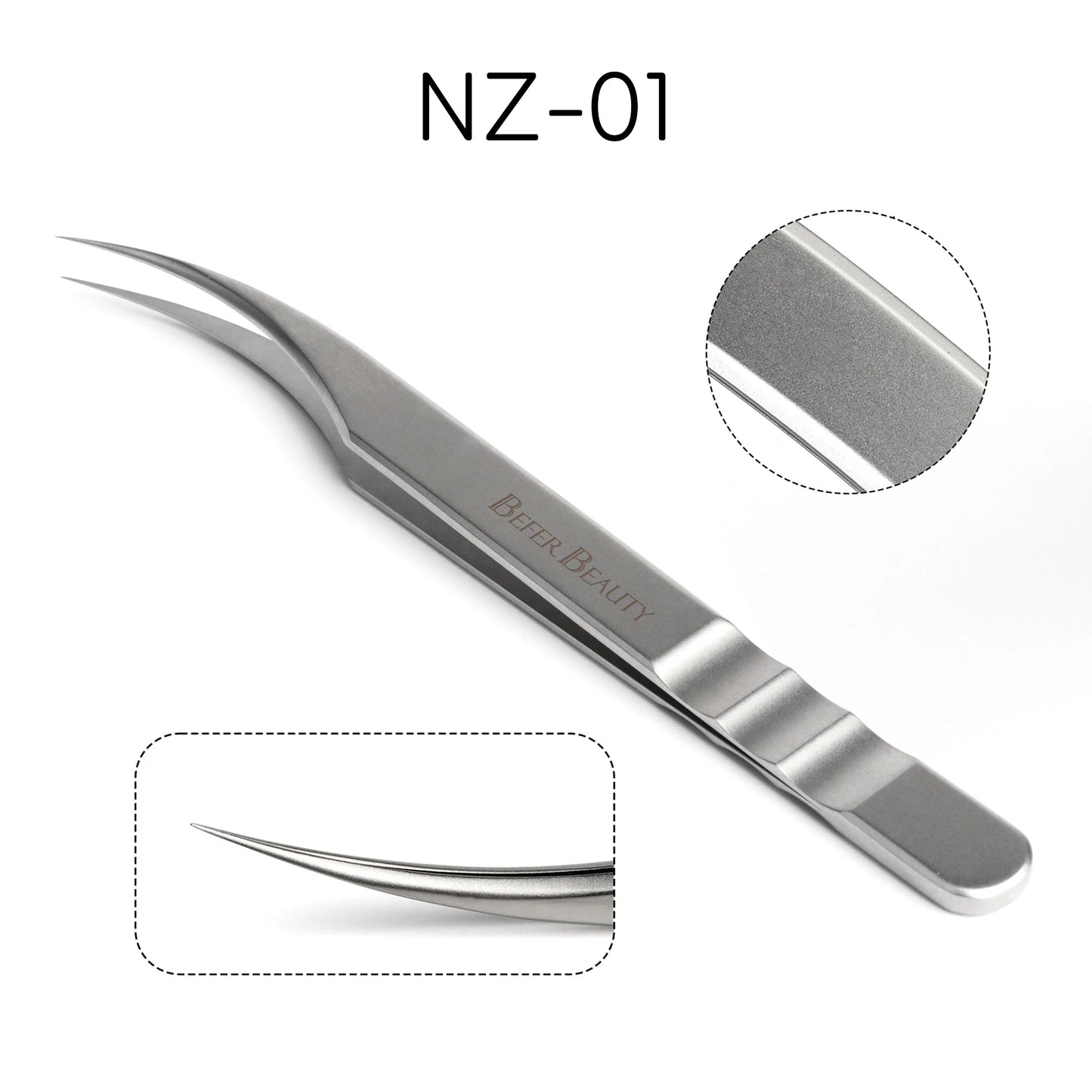 Anti-Static Tweezers Eyelash Extension Professional High Precision Volume Tweezer Stainless Steel Tweezers Antislip Makeup Tool