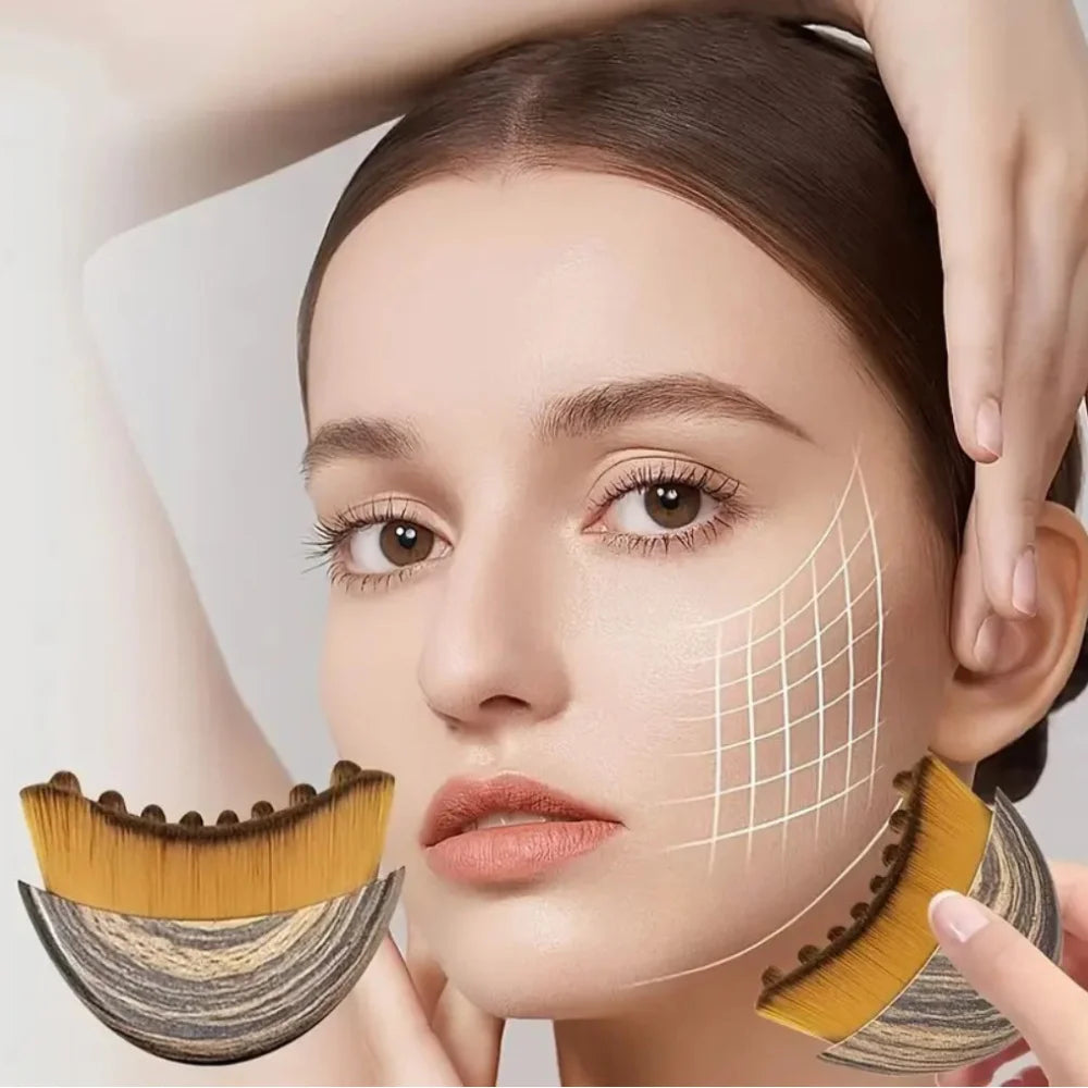 Spa Body Brush Dry Brushing Face Brush Lymphatic Drainage Massager for Face Dry Skin Body Brush Blood Circulation Massage Tools
