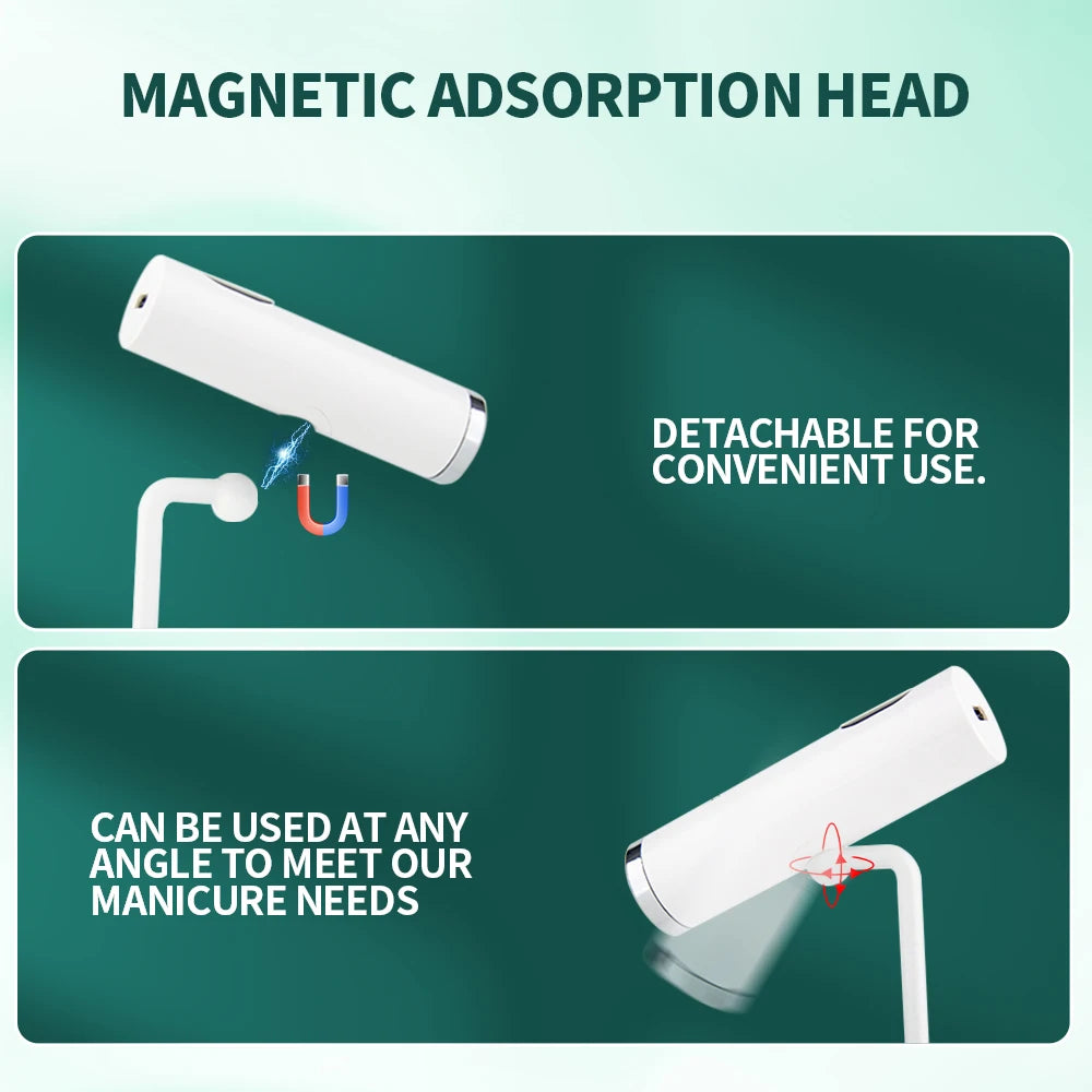 NAILPOP Portable Magnetic Pink UV Nail Lamp Handheld USB Rechargeable Gel Nails Lamp Detachable And Usable for Professional Use