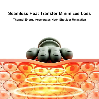 Neck Shoulder Massager Deep Tissue Shiatsu Back Cervical Massage Machine Bionic Heated Fatigue Relief Relax Muscle ﻿3-Level ﻿