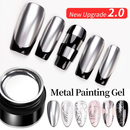 BOZLIN 5ml Sparkling Chameleon Mica Shell Gel Polish Colorful Sequins Manicure Semi Permanent Soak Off Nail Art Gel Varnish