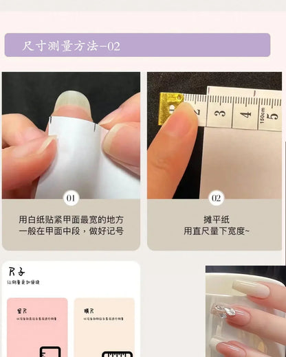 New 10Pcs INS Short Handmade Press on Nails Blue Cat Eye Star Fake Nails Wearable Stick-on Nails Full Cover False Nail