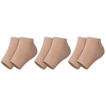 3 Pairs Silicone Gel Moisturizing Socks For Women Men Dry Cracked Heel Treatment, Heels Soften Repair Care Exfoliating