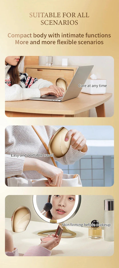 Radiofrequency facial tightening device - Skin tightening and lifting radiofrequency high-frequency facial care massage equipmen