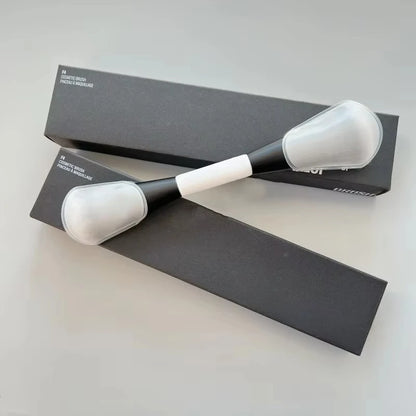 F4 Dual-Ended Synthetic Hair Makeup Brush for Foundation Powder Blush Contour Eyeshadow Concealer