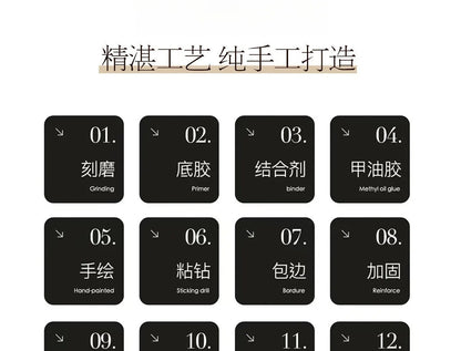 New 10Pcs INS Short Handmade Press on Nails Blue Cat Eye Star Fake Nails Wearable Stick-on Nails Full Cover False Nail