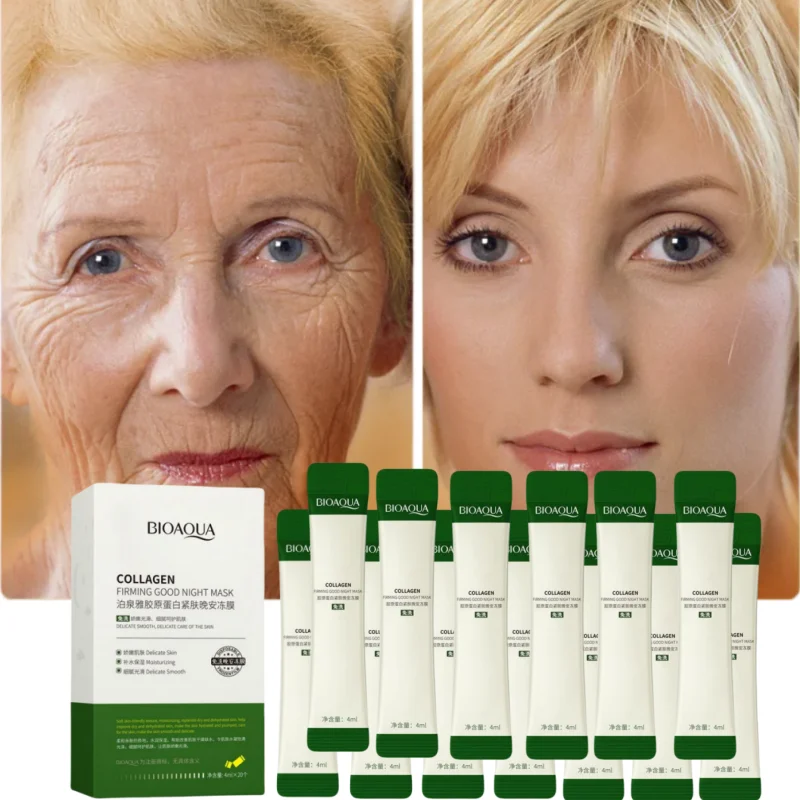 30pcs Centella Collagen Sleeping Facial Masks skincare Anti Wrinkle Anti-aging Moisturizing Face Mask Korean Skin Care Products