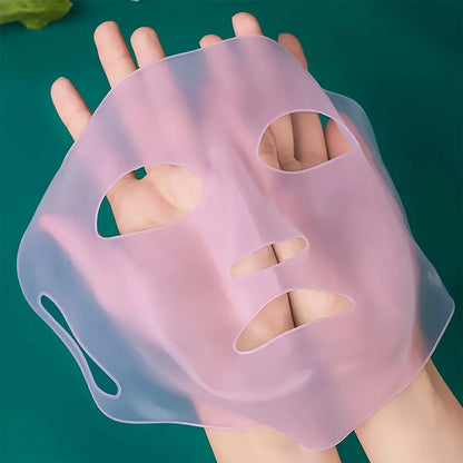 1PC 3D Silicone Facial Mask for Moisturizing-Reusable, Anti-Water Evaporation,Skin Care Tools for Women