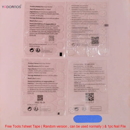 24Pcs Fairy White Flower Fake Nails Pink French Tip Press on Nails Short Square Wearable False Nail for Women Girls DIY Manicure