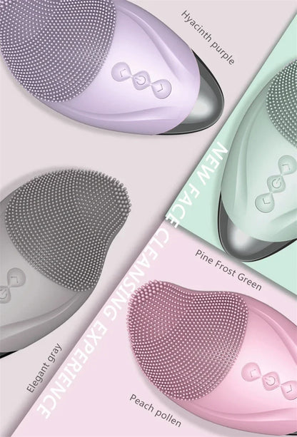 Rechargeable Silicone Facial Cleansing Brush Eye Massage Tool Face Cleaner Deep Cleaning Pore Skin Health Care Device Waterproof