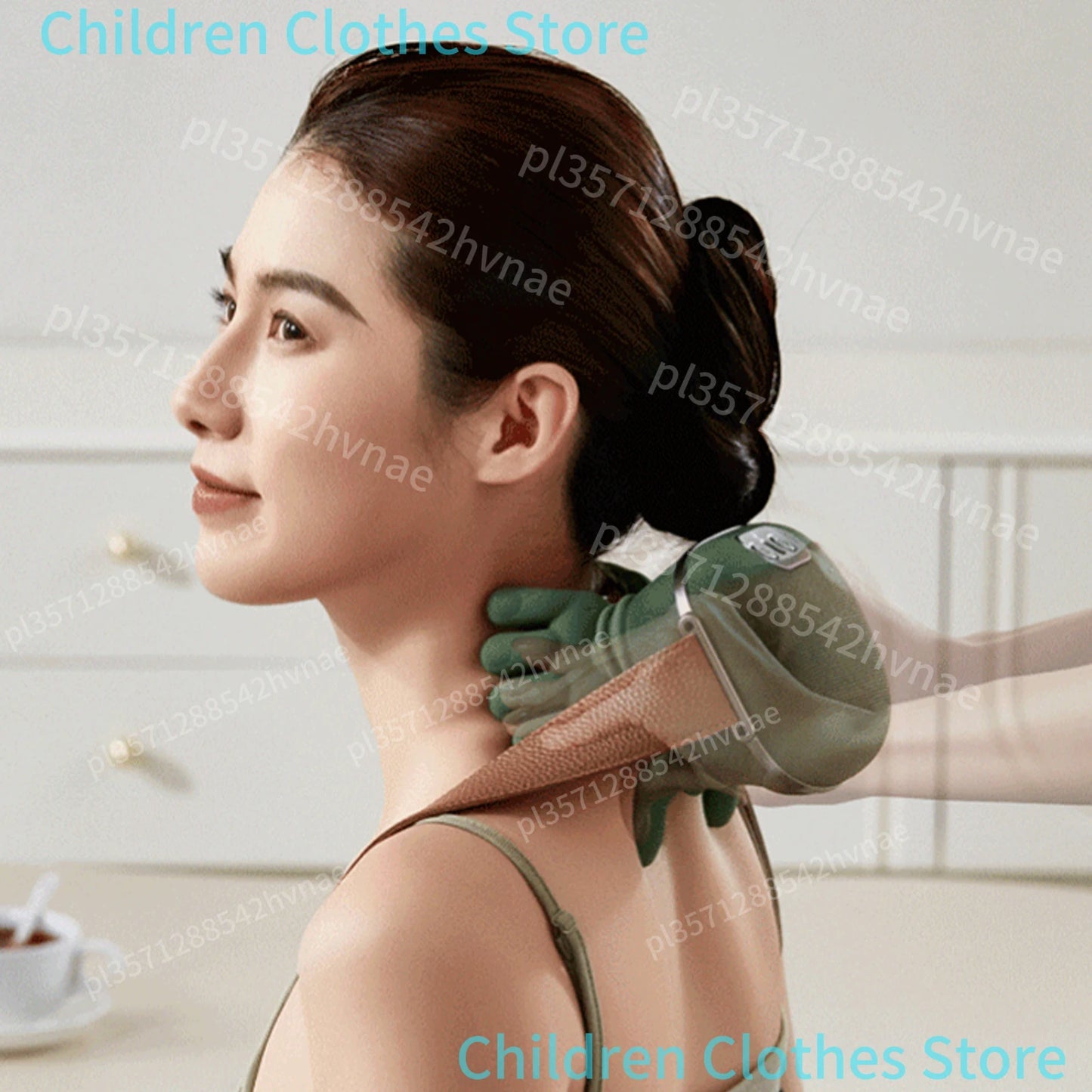 Bionic Neck Shoulder Massager Heated Back Massagers Electric Kneading Muscles Massage Pillow Neck Waist Leg Body ﻿3-Level Modes