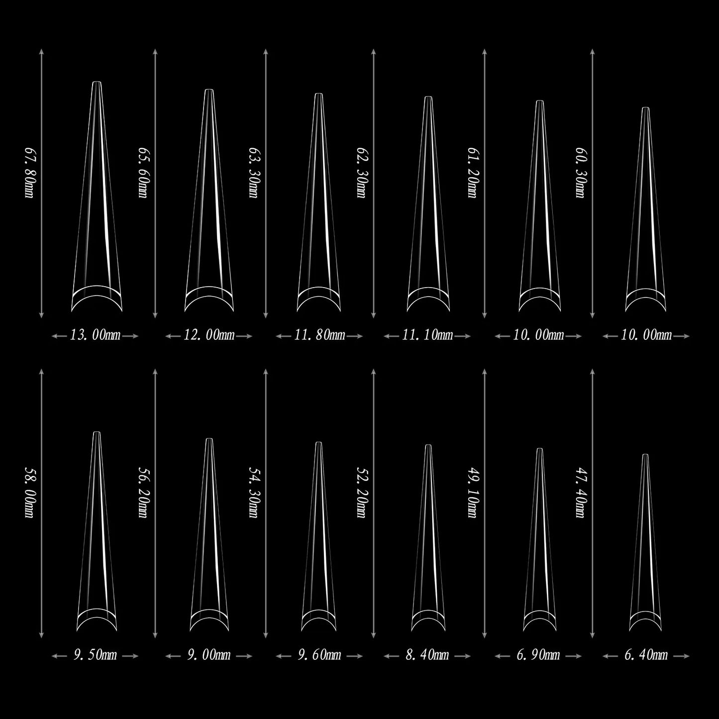 5XL Soft Gel Tips Press On Nails Acrylic Half/Full Cover Fake Nails 180pcs Stiletto Coffin Ballet DIY Extension Nail Supplies