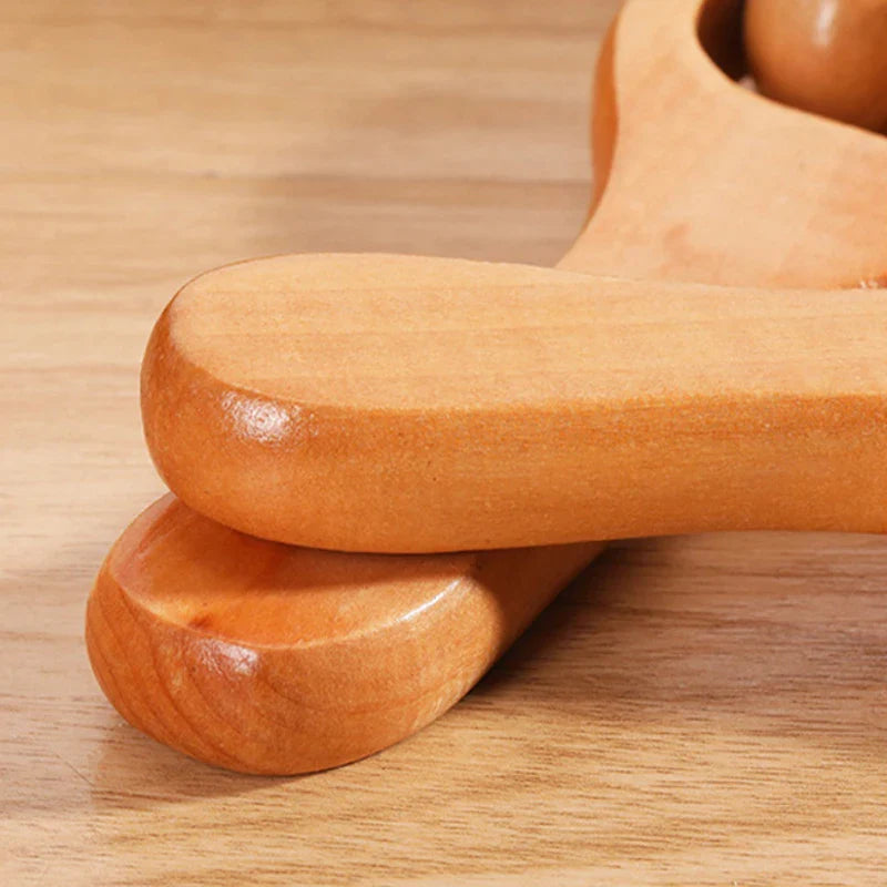 Wooden Massage Roller Portable Massage Tools For Face Neck Muscle Relax Head Foot Massager Stick Body Relaxation Beauty Health