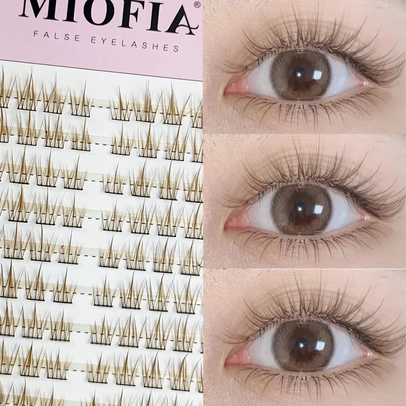 1/box 120 Bundles Mink False Eyelashe Natural Russian 3D laes Individual Eyelash extension cluster makeup tool wholesale lashes