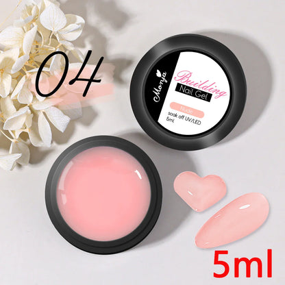 5ML Solid Gel For False Nails Bubble-free Transparent Solid Strong Glue Stick Nails Tips/Gems Long-lasting Solid Nail Patch Gel