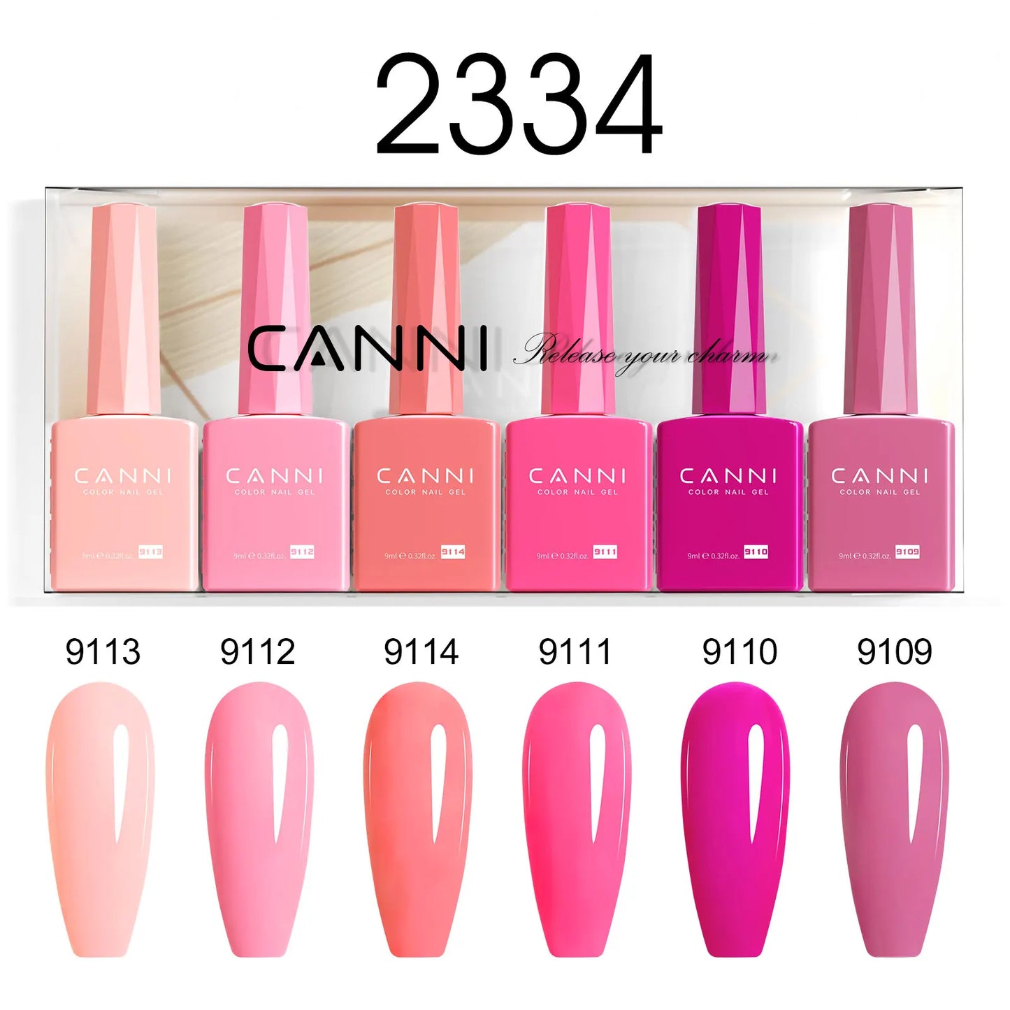 CANNI Nail Gel Polish Set HEMA TPO FREE Jelly Nude Color Rubber Base UV Construction Gel Semi Permanent Soak off UV LED Gel Nail