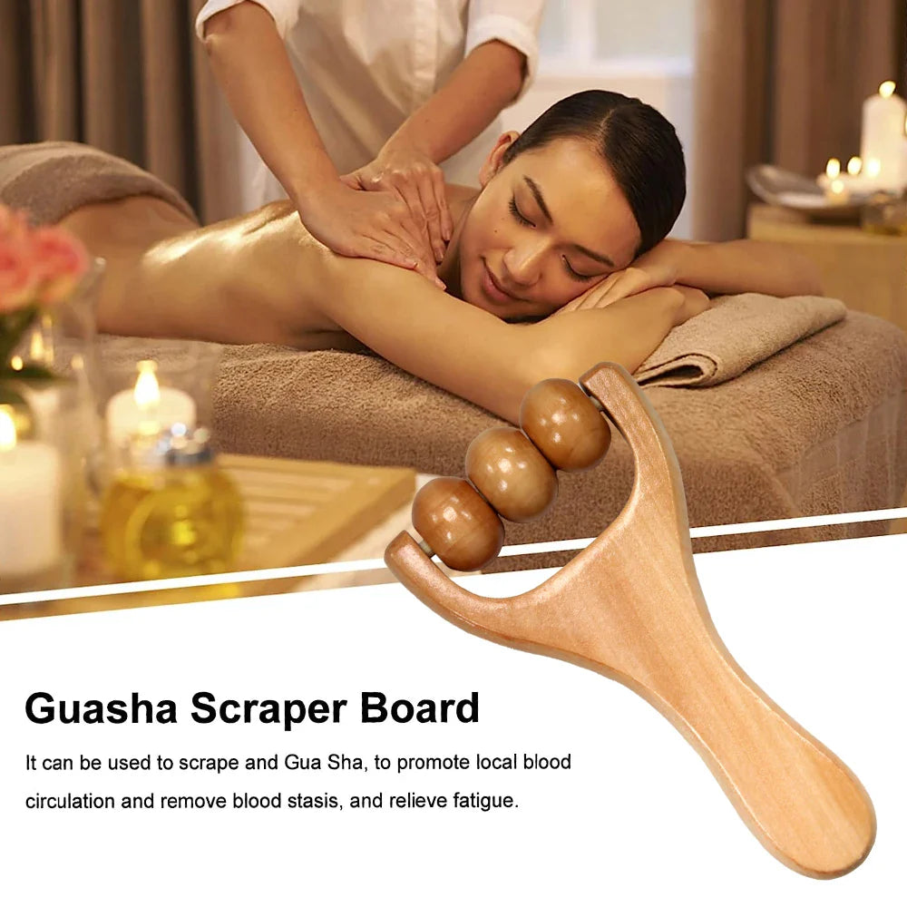 2/4Pcs Wooden Massage Roller,Instantly Self Massage Waist Thigh, Leg, Hands Full Body Roller Tool Massager DIY Maderotherapy