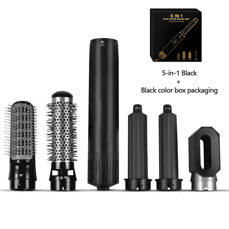 5 In 1 Electric Hair Brush Hair Dryer For Dyson Airwrap Automatic Curler Hair Straightener Hot Air Comb Hairdressing Appliance