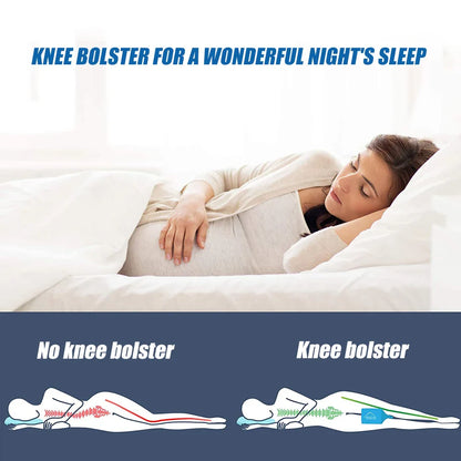 Memory Foam Knee Pillow Back Support Align Spine Pregnancy Body Pillows for Side Sleepers for Orthopedic Sciatica Back Leg Hip