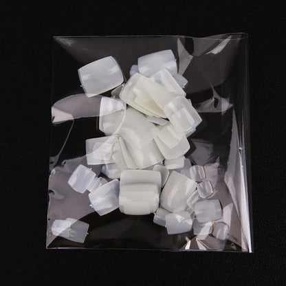 100pcs False Toe Nails Tips Full Cover Press on Toe Foot Nails Tips Artificial Acrylic Nail Capsules False Nail Manicure Tools
