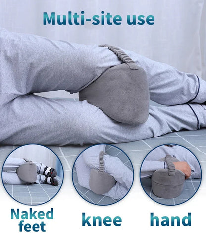 Half Moon Bolster Semi-Roll Pillow Ankle Knee Support Leg Elevation Back Lumbar Neck Pain Relief Density Foam Massage Bed Table