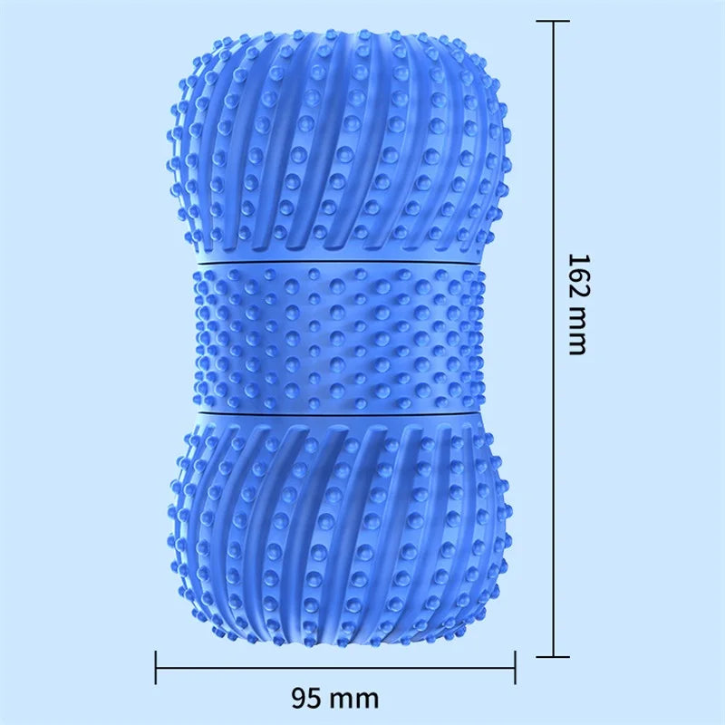 Electric Fascia Fitness Roller Peanut Ball Vibration Massage Shoulder Neck Waist Leg Muscles Relaxation Connect Bluetooth Music