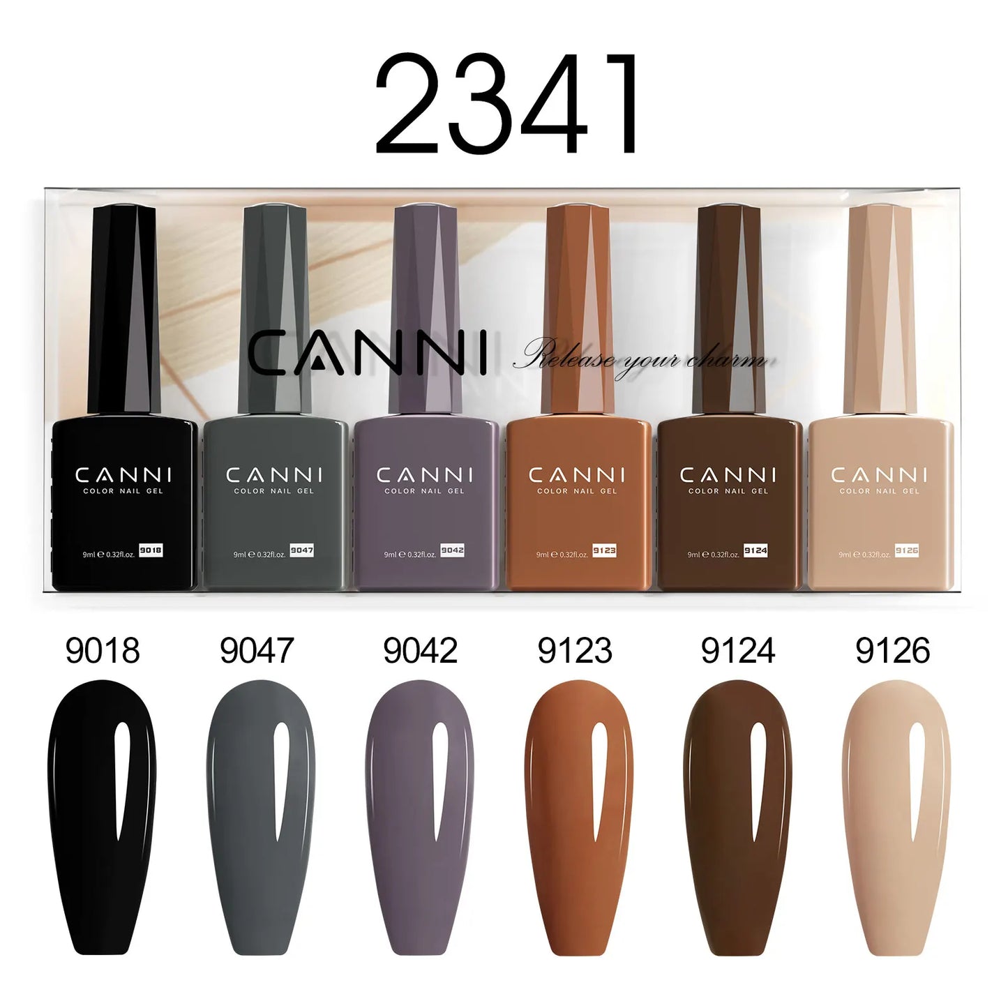 CANNI Nail Gel Polish Set HEMA TPO FREE Jelly Nude Color Rubber Base UV Construction Gel Semi Permanent Soak off UV LED Gel Nail