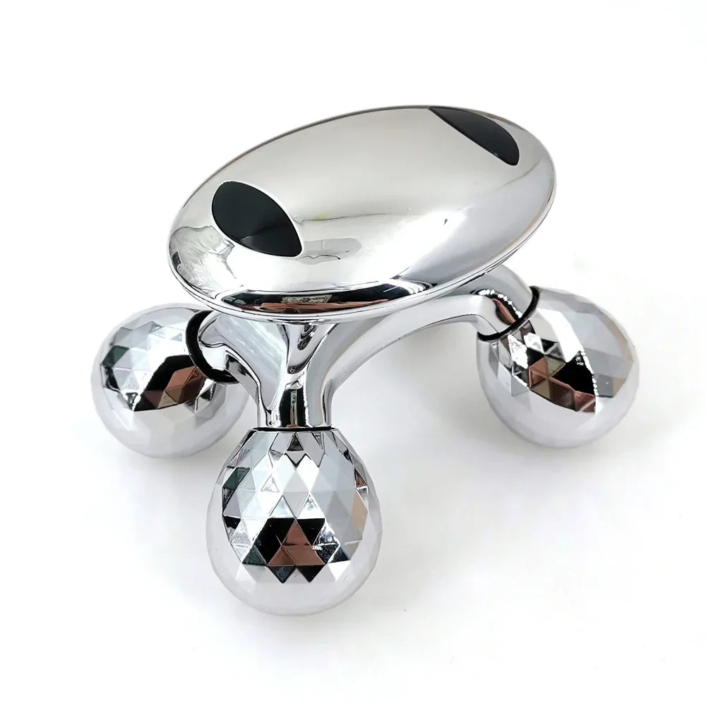 4D Roller Massager Solar Micro Current Massager Face Lifting Tightening Body Slimming Shaping Anti-cellulite Roller Beauty Care