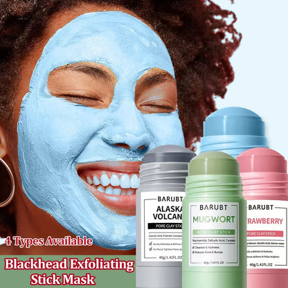 Remove Blackhead Mugwort Solid Mask Cleans Pores Stick Facial Blemish Black Dots Shrink Pores Korean Skin Care Cosmetics Gift