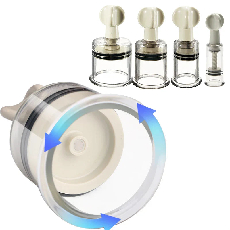 Manual Rotating Cupping Vacuum Cupping Massage Device Suction Cup Anti Cellulite Massager Cupping Nipple Enhancer Cupping Tool