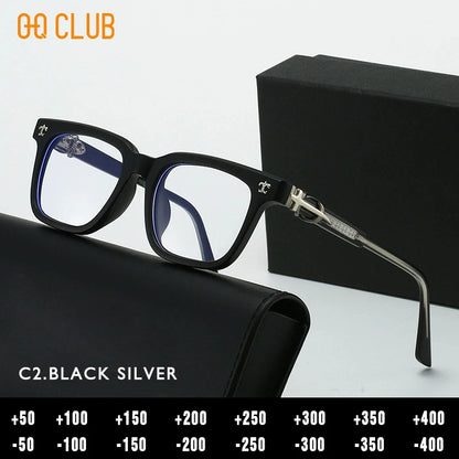 O-Q CLUB Plus Reading Glasses Men High Quality Lunettes De Lecture Men's Eyeglasses Blue Light Lenses to Read Women's Eyepieces