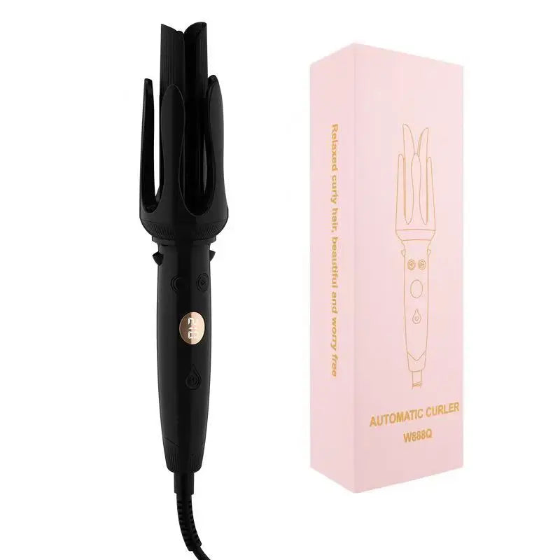 Advanced Hair Curling Iron New Hair Curler with LED Display Anti-Tangle & Auto-Off Protable Curling Wand for Home and Travel Use