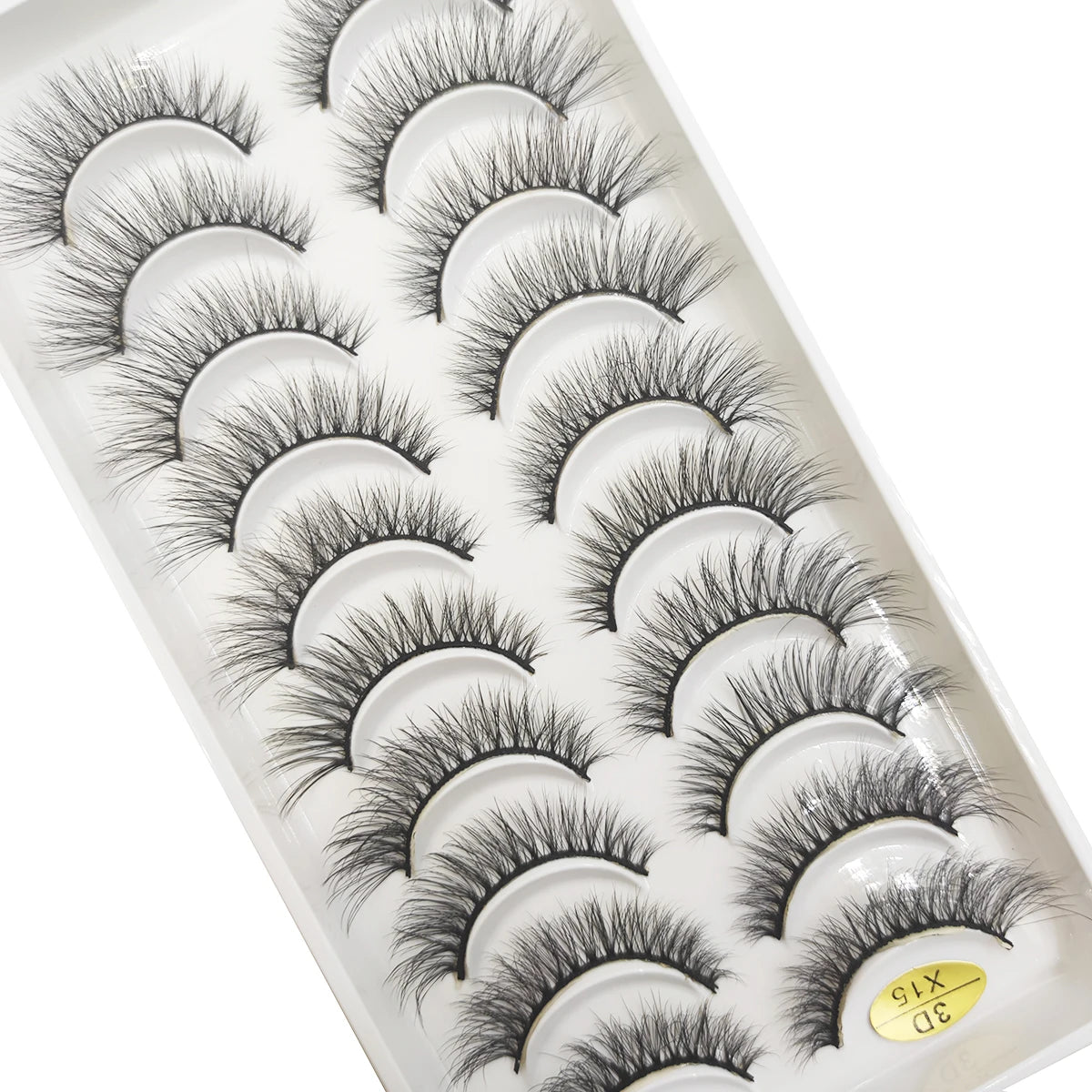 20 Style 10 Pairs Natural 3d Mink Lashes Soft False Eyelashes Cross Messy Dense Eye Lashes Extension Makeup Faux Cils Maquillaje