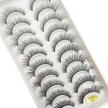 20 Style 10 Pairs Natural 3d Mink Lashes Soft False Eyelashes Cross Messy Dense Eye Lashes Extension Makeup Faux Cils Maquillaje