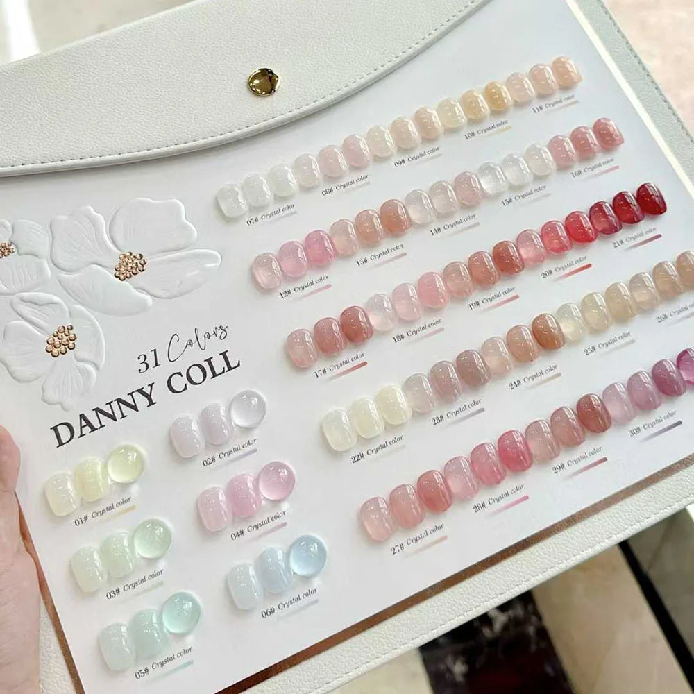 31pcs Tanslucent Jelly Nude Gel Nail Polish Set With Color Display Colorful Varnish Semi Permanent UV LED Nail Art Manicure Gel