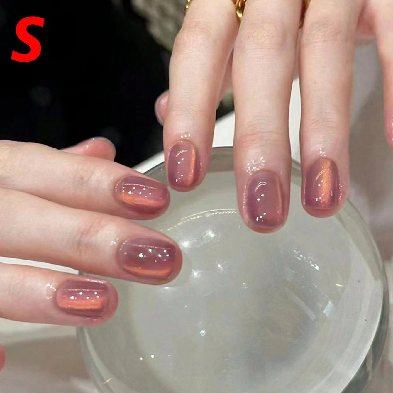 10pcs-XS/S/M French Almond Press on Nails Leopard Print False Nails 3D Bow Wearable Stick-on Nails Fake Nail