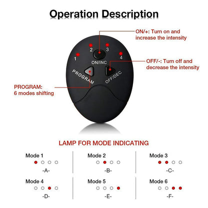 Wireless EMS Muscle Stimulator Buttocks Hip Trainer Electric Abs Trainer USB Recharge Body Massager Weight Loss Fitness Shaping