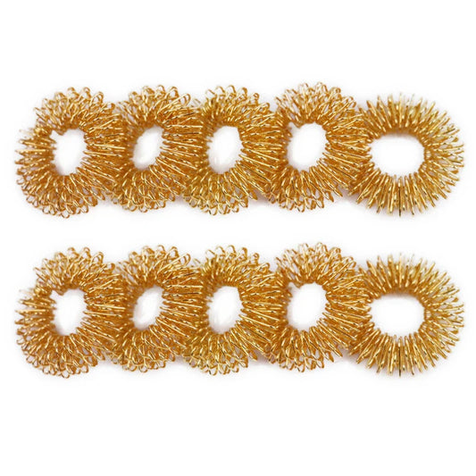 100pcs Finger Massage Ring Acupuncture Acupressure Health Care Body Fatigue Pain Stress Relief Help Sleep Tools Chinese Medicine