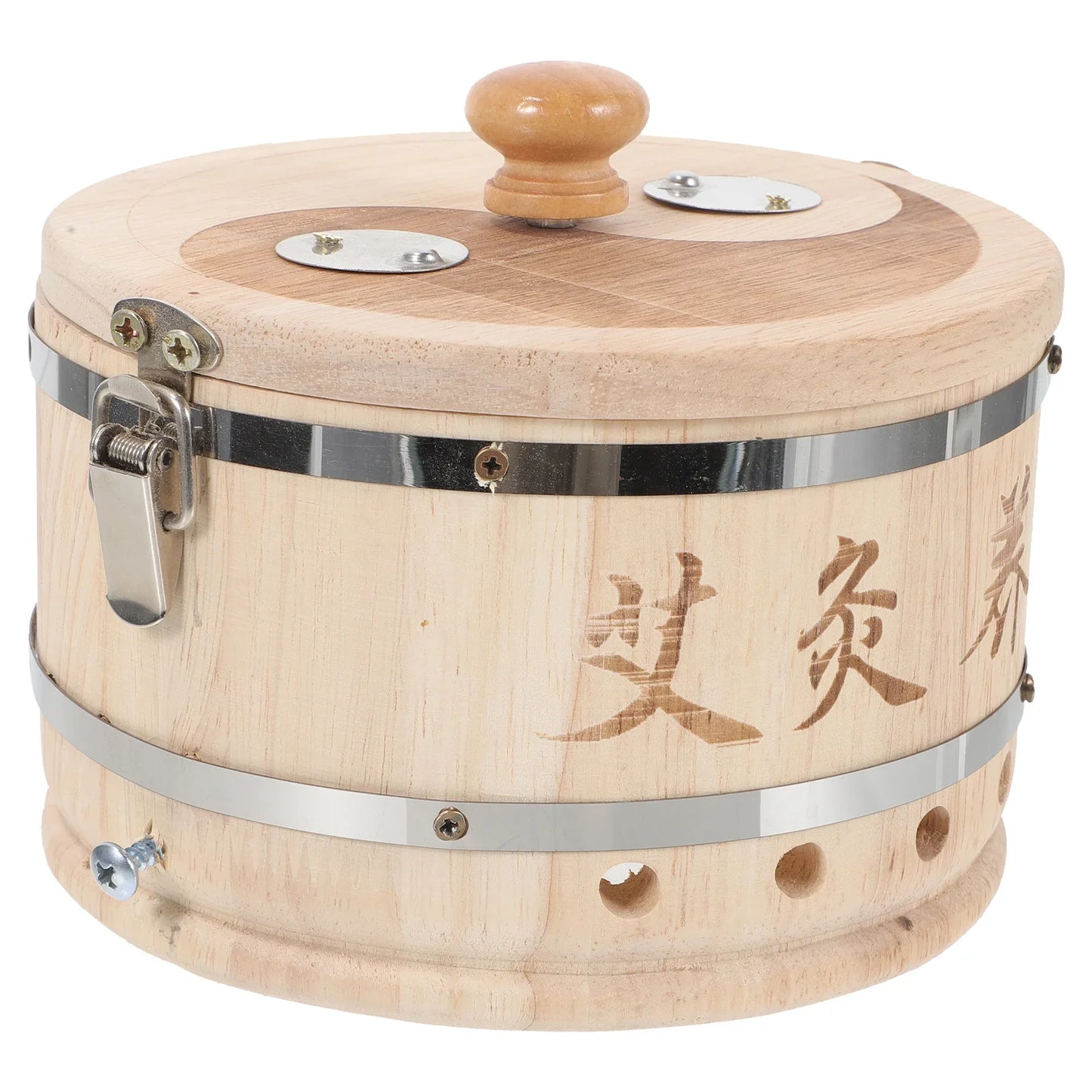 1PCS Portable Moxibustion Box Creative Metal Burner Case Household Abdominal Moxa Device Body Massage Tool Adjustable Anti Scald