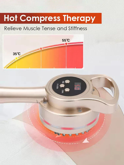 Electric Meridian Brush Body Slimming Heating Scraping Massage Anti Cellulite Fat Burner Micro-current Guasha Lymphatic Drainage