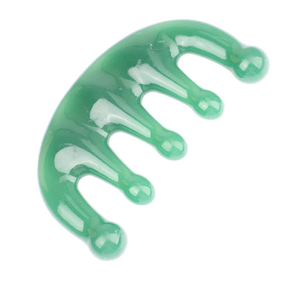 1Pc Five Teeth Meridian Massage Comb Resin Big Teeth Head Acupoint Therapy Artifact Claws Decompression Portable Scalp Comb