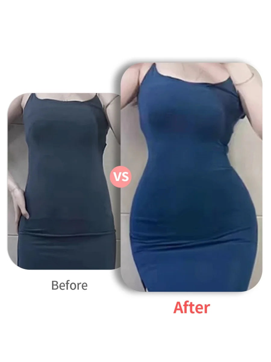 Silicone hip lift and belly-tightening shaping trunks, with thickened butcks and hips, hip lifting filling pad