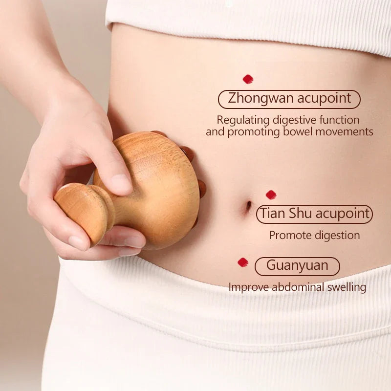 ●★☆ 1Pc Wooden Mushroom Massager Wood Therapy Massage Tool For Relief Muscle Full Body Massage Relax