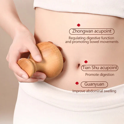 ●★☆ 1Pc Wooden Mushroom Massager Wood Therapy Massage Tool For Relief Muscle Full Body Massage Relax