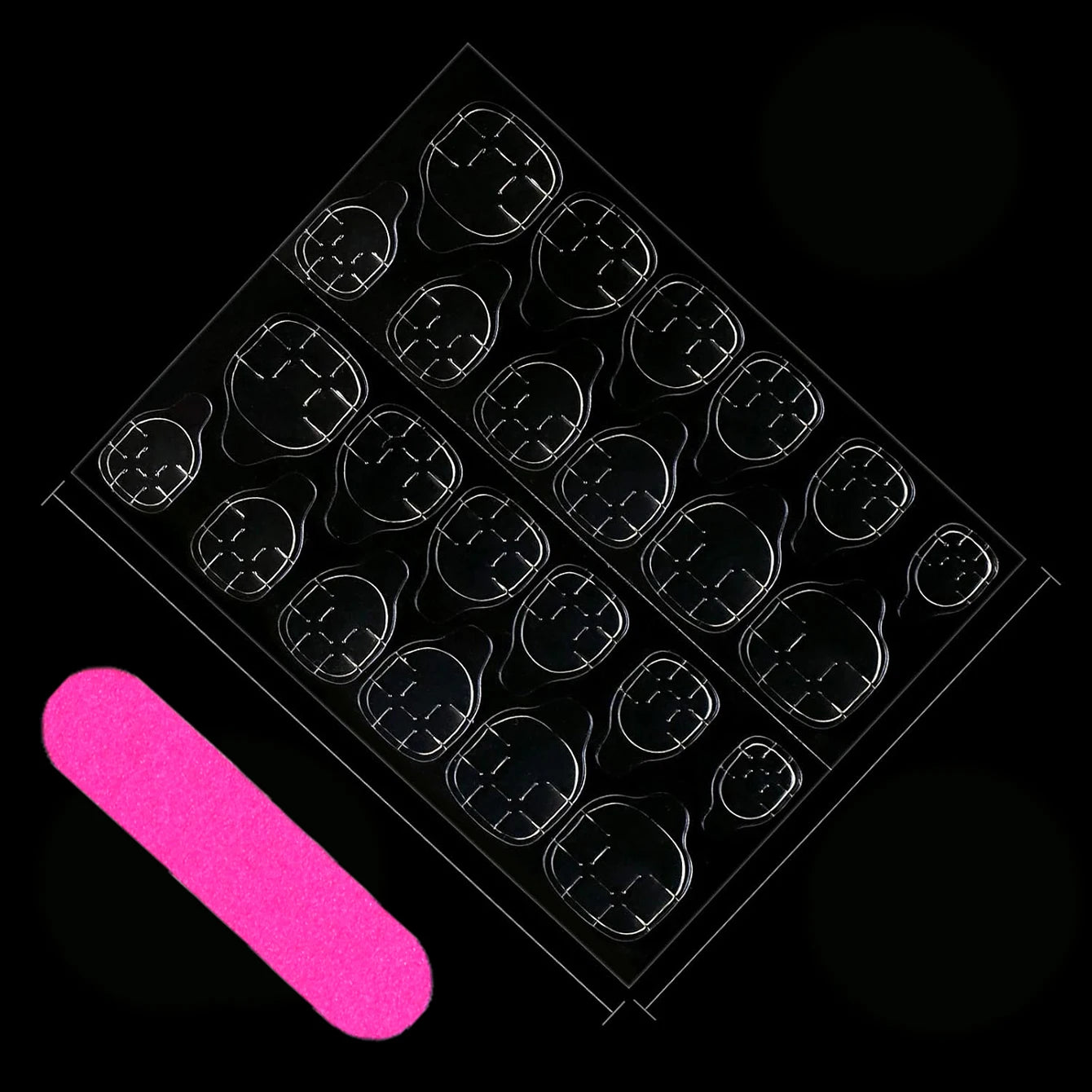 24Pcs Golden French Fake Nail with Almond Head Design Simple Oval False Nails Wearable Press on Nails Full Cover Nail Tips