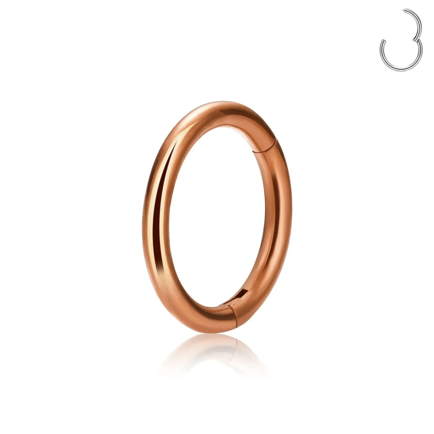 1/5Pcs Nose Rings G23 Titanium Lip Ring For Women And Men Piercing Jewelry Hoop Earrings Mixed Color Body Clips Hinged