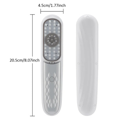 Electric Scalp Massage Brush Red Light Therapy Hair Growth Massage Comb Anti Hair Loss Liquid Oil Applicator Massager Tools