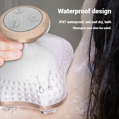 Electric Scalp Massager with 4 Alternative Tissue Kneading Nodes Idea Pressure Release Head Massager for Muscles Shoulder Calf
