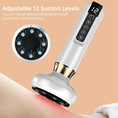 Electric scraping device hot compress shoulder and neck massager cupping device physiotherapy dredging and sucking device